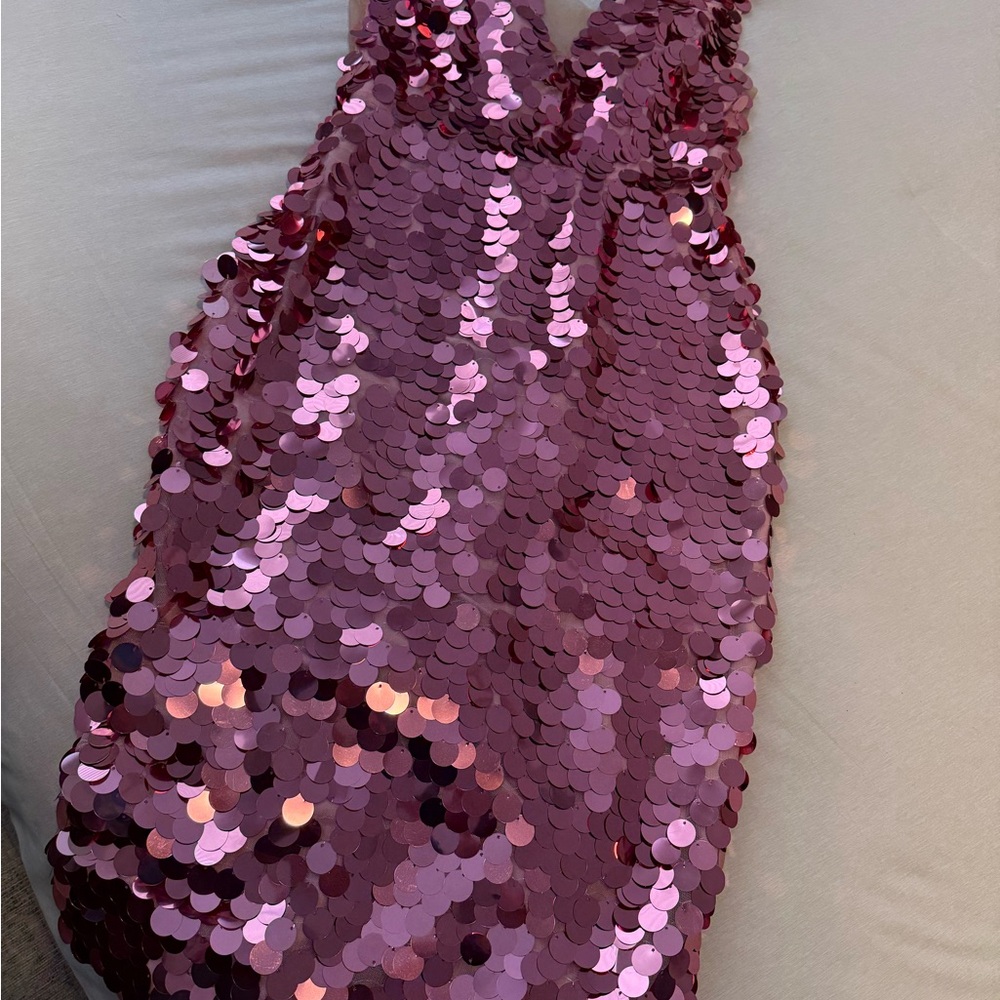 Fashion Nova Pink Sequin Midi Dress 💖 - Picture 4 of 6